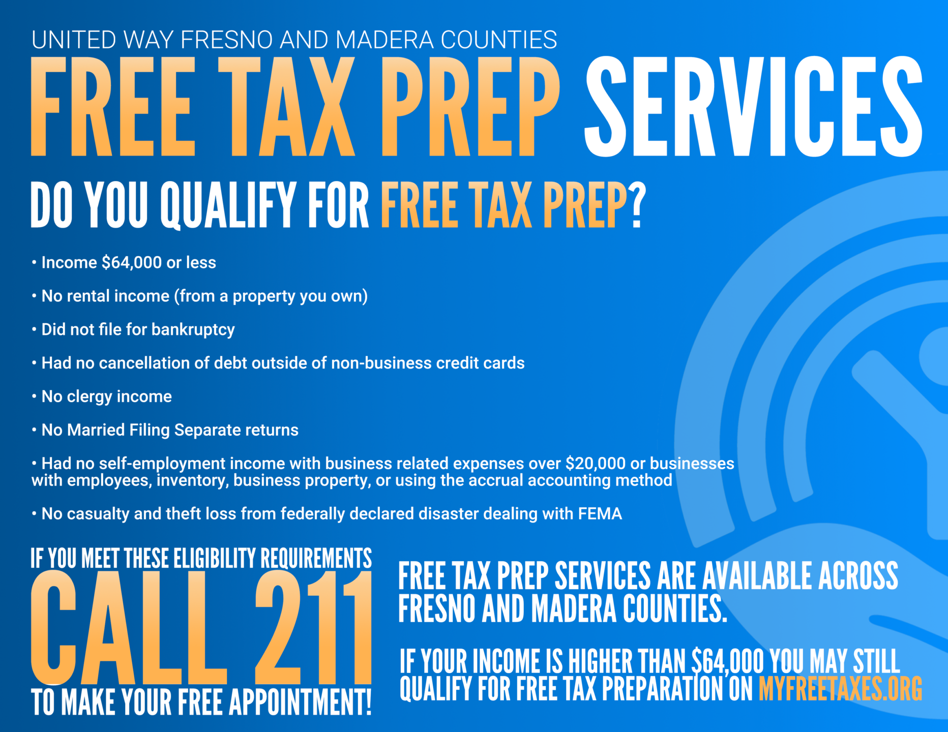 Free Tax Preparation United Way Fresno and Madera Counties
